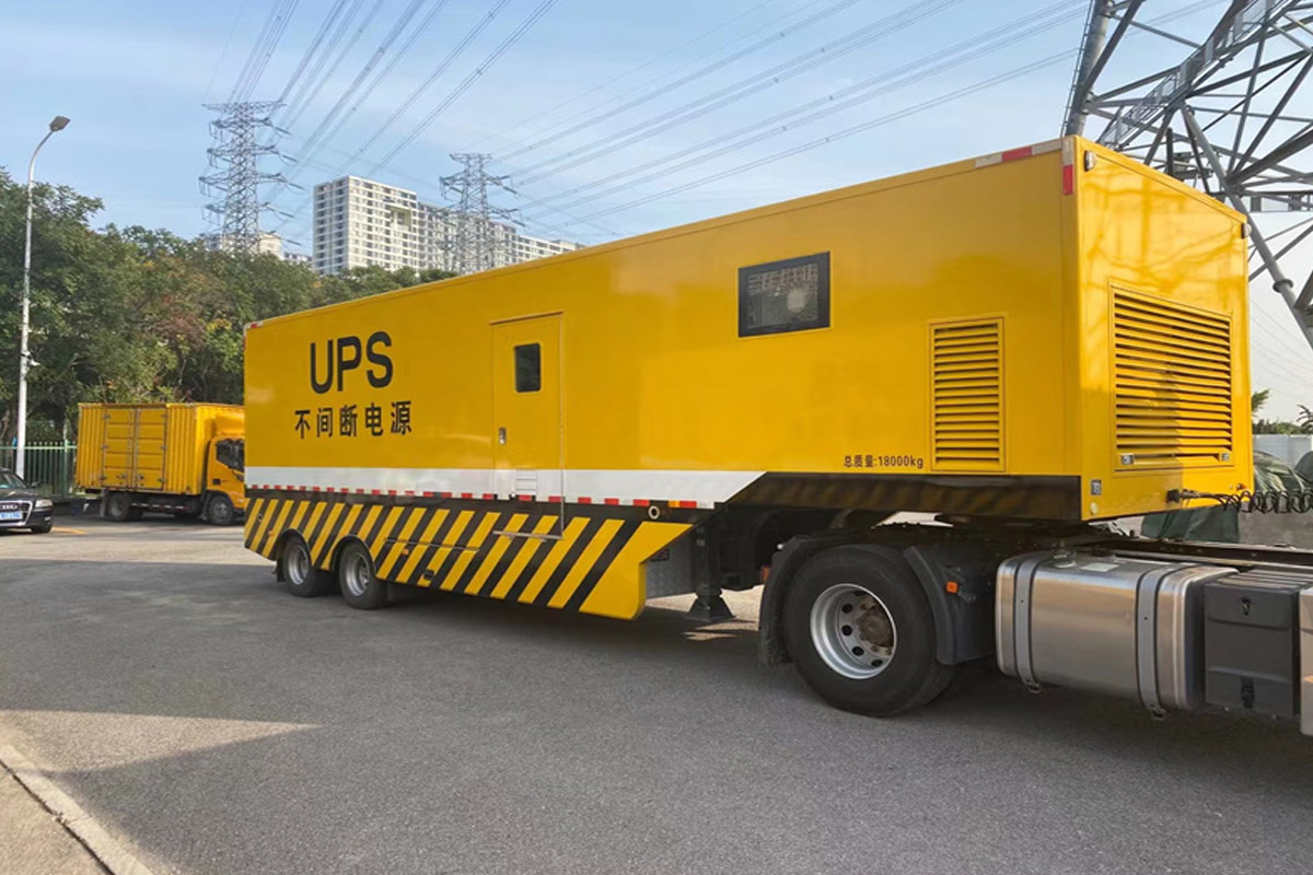 禹王台发电机租赁施工现场